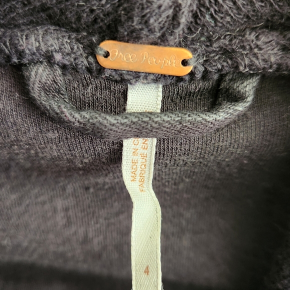 Free People Black Jacket Size 4 - Picture 3 of 6